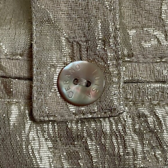 Luisa Cerano Italy Brocade Jacquard Knee Skirt - Medium - Picture 4 of 11